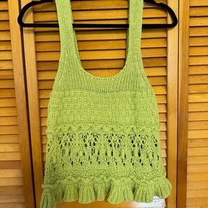 crochet top from Zara